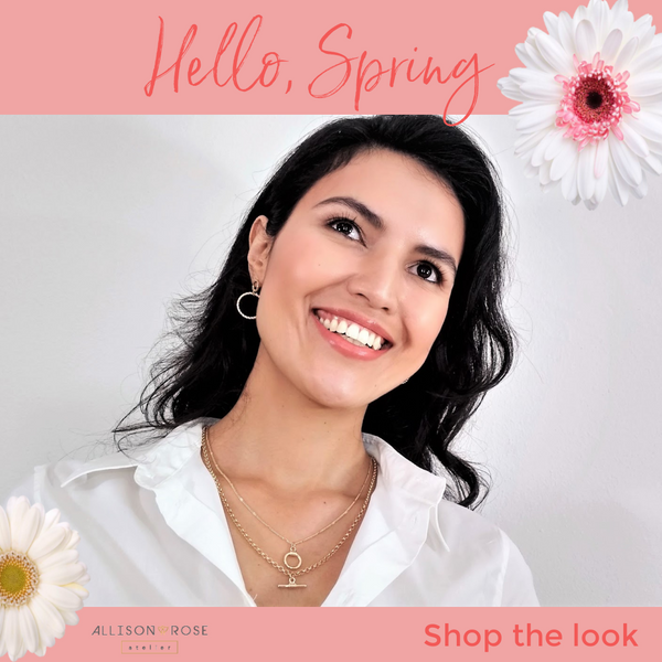 Hello Spring!  Come browse our latest jewels, earrings, necklace sets and new arrivals