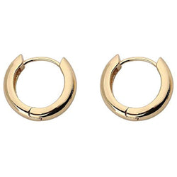Chunky Huggie Hoops – Minimal Brass Hoop Earrings USA