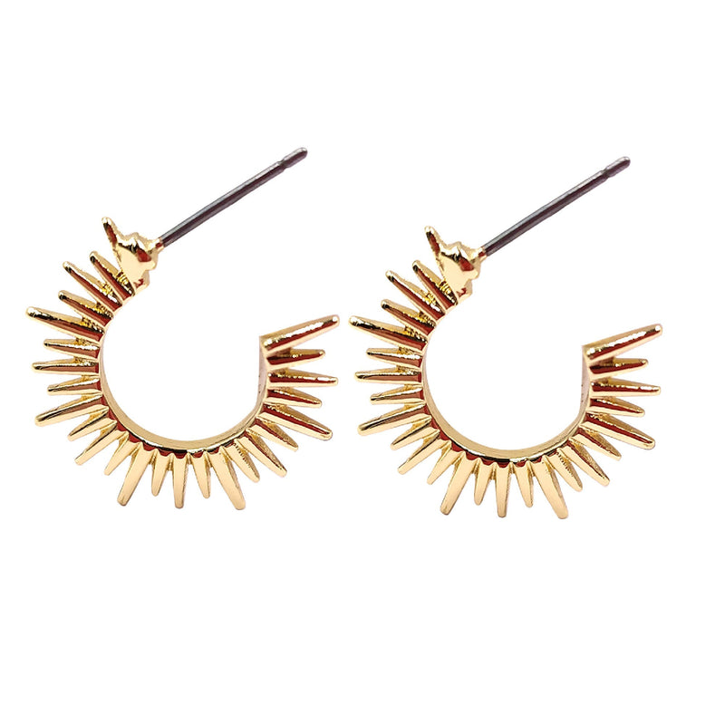 16k gold huggie hoop earrings tiny hoops